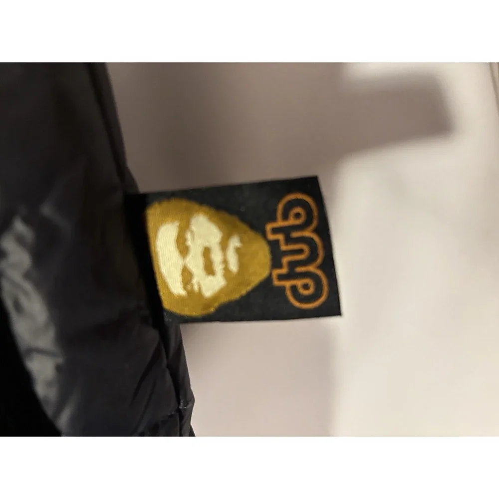 Vtg "Dub 68 Remix Series" Black Short Sleeve Rapper Puffer Jacket Men's L Y2k - Picture 16 of 16